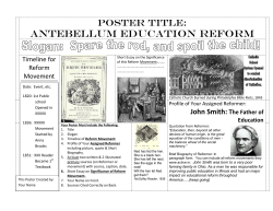 antebellum education reform