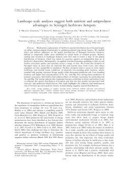 Landscape-scale analyses suggest both nutrient and antipredator