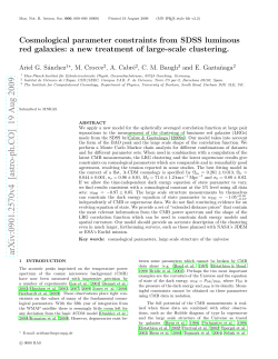 Cosmological parameter constraints from SDSS luminous red