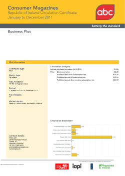 Business Plus Consumer Magazines