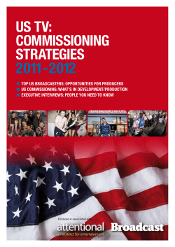 us tv: commissioning strategies 2011-2012