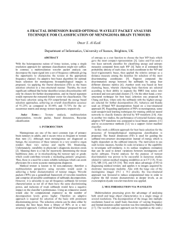 A fractal dimension based optimal wavelet packet analysis