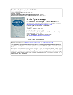 Fuller`s `18th Brumaire of Thomas K` "