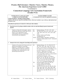 Timeless Voices, Timeless Themes, The American