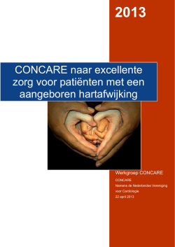 CONCARE naar excellente zorg voor pati&euml;nten met een