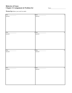 Chapter 12 Homework