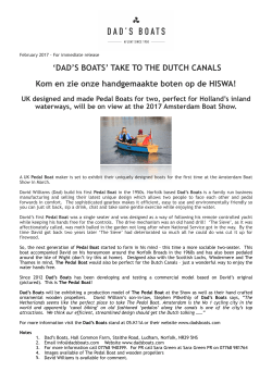 Press Release - HISWA 2017.pages