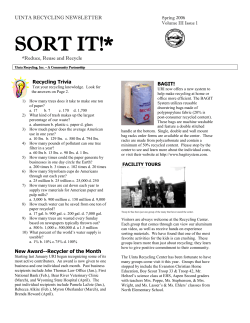 SORT IT! - Uinta Recycling Inc.