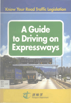 A Guide to Driving on Expressways