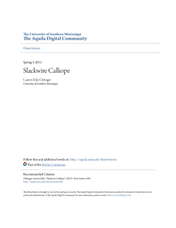 Slackwire Calliope - The Aquila Digital Community