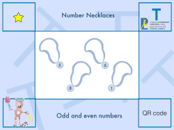 QR code! Number Necklaces Odd and even numbers