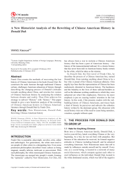 A New Historicist Analysis of the Rewriting of Chinese