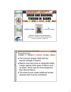 shear and diagonal tension in beams