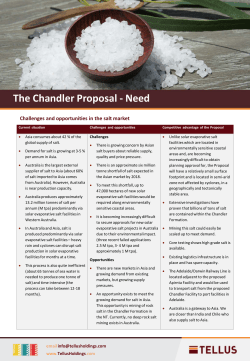 The Chandler Proposal - Need