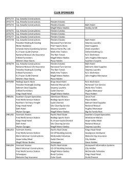 club sponsors - East Torrens Baseball Club