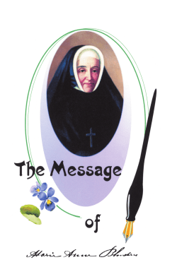 The Message of Marie Anne Blondin