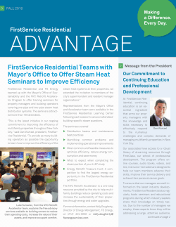 FALL 2016 - FirstService Residential