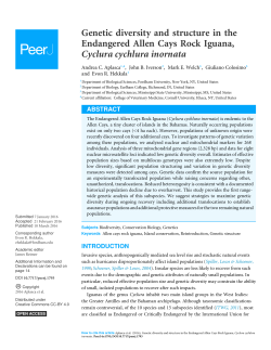 Genetic diversity and structure in the Endangered Allen