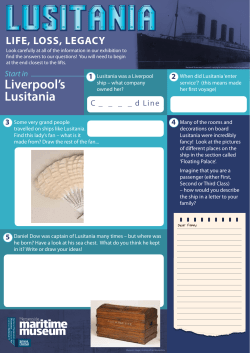 Lusitania: life, loss legacy trail