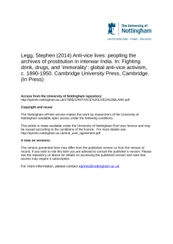 Legg, Stephen (2014) Anti-vice lives: peopling the archives of