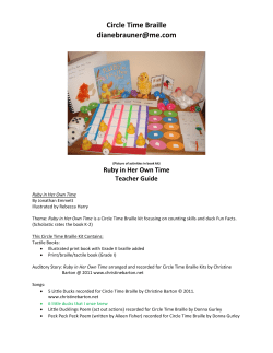 Circle Time Braille
