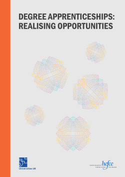 Degree apprenticeships: realising opportunities