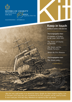 Keep in touch - Sisters of Charity Australia