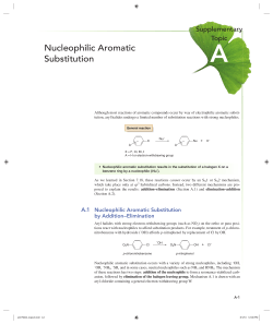 A.2 Nucleophilic Aromatic Substitution