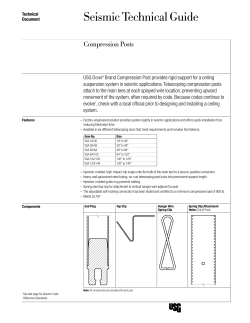 Seismic Technical Guide &mdash; Compression Posts (English