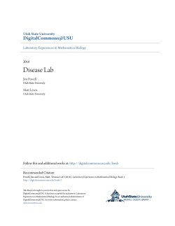Disease Lab - DigitalCommons@USU