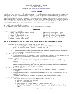 2013-2014 Social Studies Syllabus
