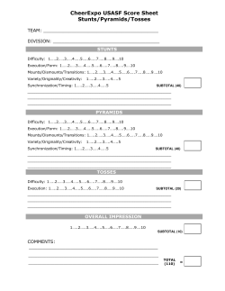 CheerExpo USASF Score Sheet