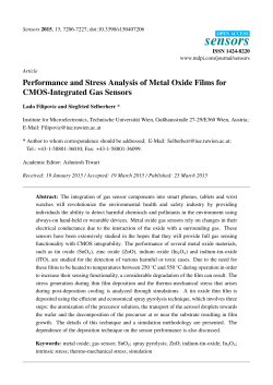 Performance and Stress Analysis of Metal Oxide Films for