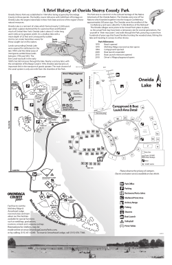 A Brief History of Oneida Shores County Park