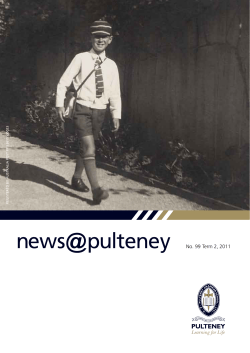news@pulteney - Pulteney Grammar School
