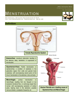 MENSTRUATION