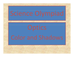 Behavior of Light - Science Olympiad
