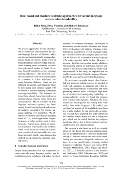 Rule-based and machine learning approaches for second language