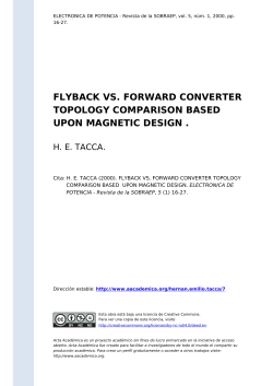 flyback vs. forward converter topology comparison based upon