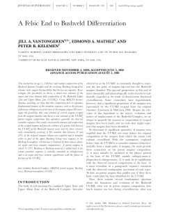 A Felsic End to Bushveld Differentiation