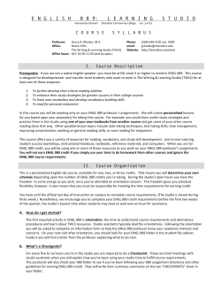 see the syllabus - Shoreline Community College