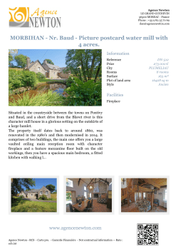 MORBIHAN - Nr. Baud - Picture postcard water mill with 4 acres.