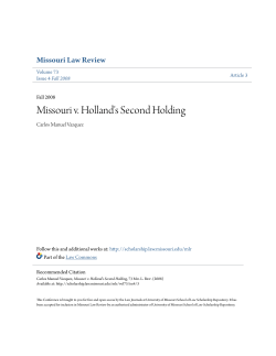 Missouri v. Holland`s Second Holding