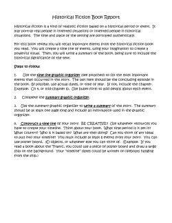 Historical Fiction Book Report