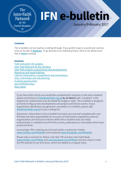 IFN E-bulletin January-February 2017