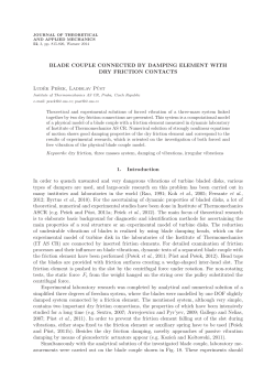 BLADE COUPLE CONNECTED BY DAMPING ELEMENT WITH