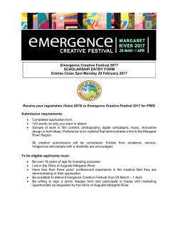 application form - Shire of Augusta