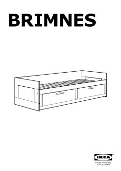 BRIMNES Day-bed frame with 2 drawers