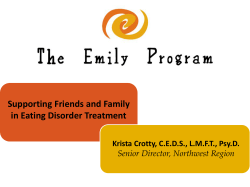 Supporting Friends and Family in Eating Disorder Treatment
