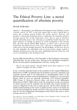 The Ethical Poverty Line: a moral quantification of absolute poverty
